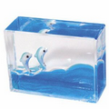 Dolphin Mini Wave Paperweight